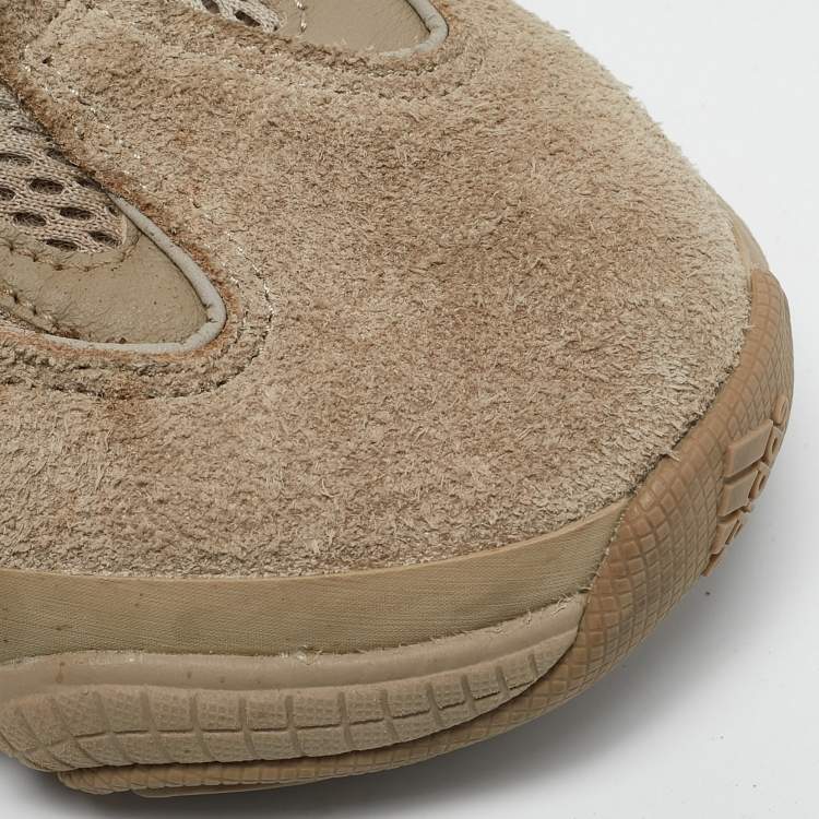 Pre Owned Yeezy x Adidas Brown Mesh and Suede 500 Taupe Light Sneakers Size 40 2/3