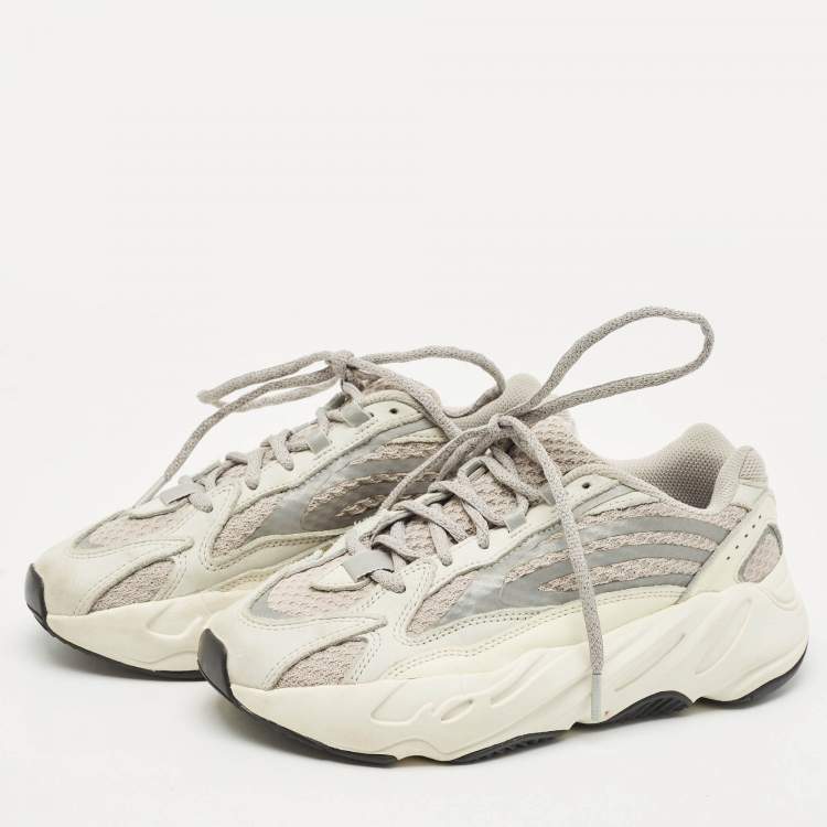 Pre Owned Yeezy x Adidas Multicolor Nubuck and Mesh Boost 700 Analog Sneakers Size 37 1/3