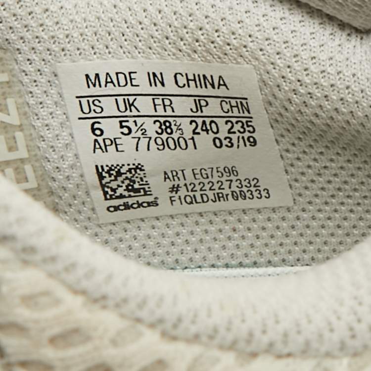 Pre Owned Yeezy x Adidas Cream Suede and Mesh Boost 700 Analog Sneakers Size 38 2/3