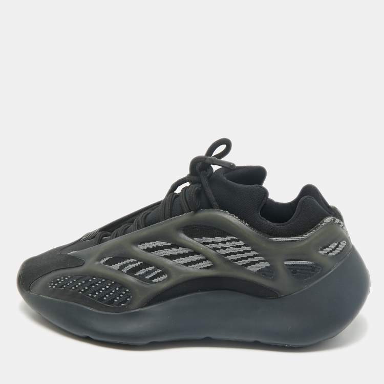 Pre Owned Yeezy x Adidas Black Knit Fabric 700 V3 Alvah Sneakers Size 36 2/3