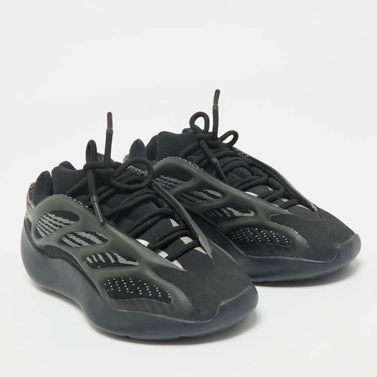 Pre Owned Yeezy x Adidas Black Knit Fabric 700 V3 Alvah Sneakers Size 36 2/3