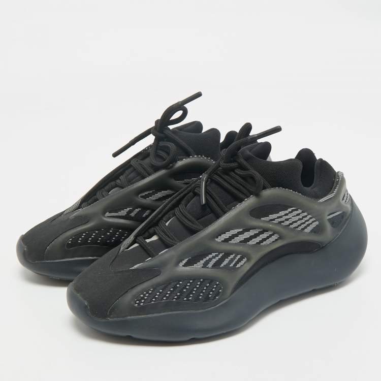 Pre Owned Yeezy x Adidas Black Knit Fabric 700 V3 Alvah Sneakers Size 36 2/3