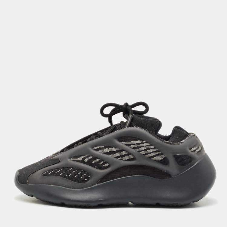 Pre Owned Yeezy x Adidas Black Knit Fabric 700 V3 Alvah Sneakers Size 37 1/3