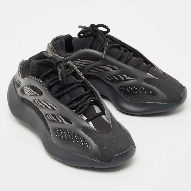 Pre Owned Yeezy x Adidas Black Knit Fabric 700 V3 Alvah Sneakers Size 37 1/3