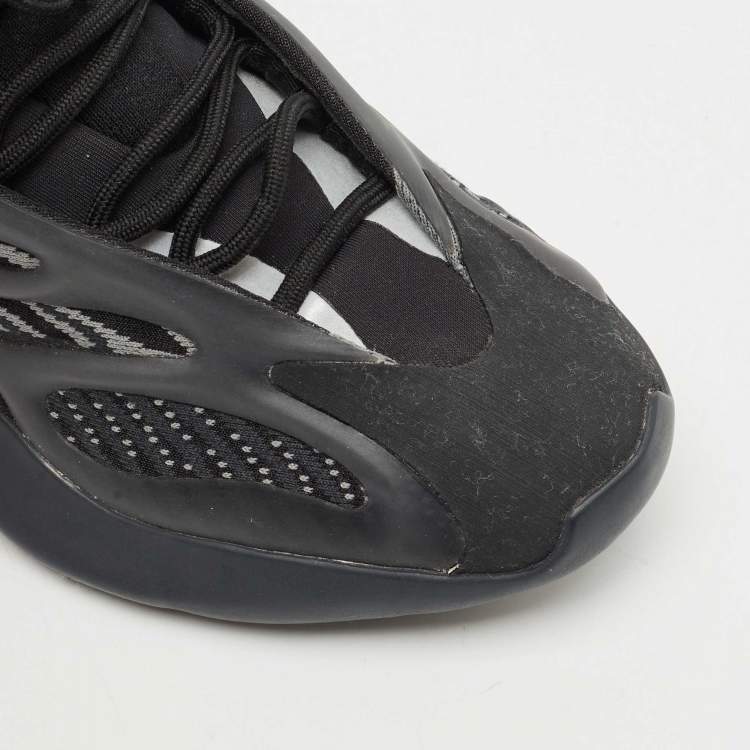 Pre Owned Yeezy x Adidas Black Knit Fabric 700 V3 Alvah Sneakers Size 37 1/3