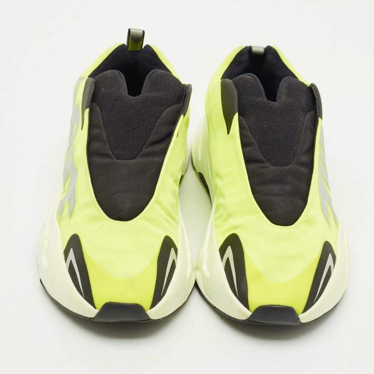 Pre Owned Yeezy x Adidas Neon Yellow/Black Nylon Boost 700 MNVN Phosphor Sneakers Size 38