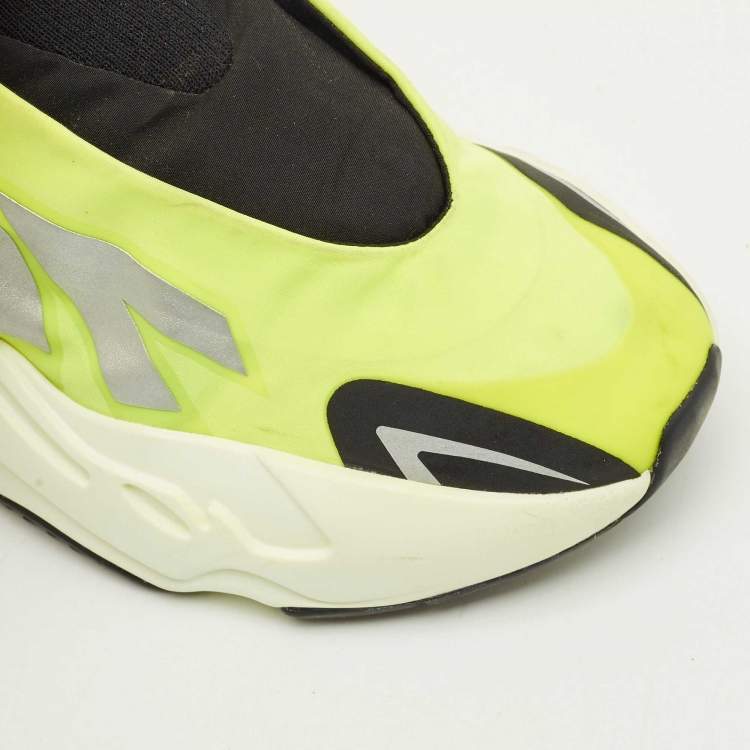 Pre Owned Yeezy x Adidas Neon Yellow/Black Nylon Boost 700 MNVN Phosphor Sneakers Size 38
