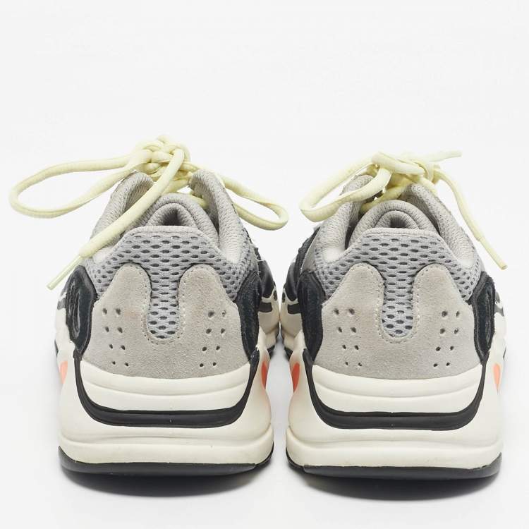 Pre Owned Yeezy x Adidas Multicolor Mesh and Suede Boost 700 Wave Runner Sneakers Size 38