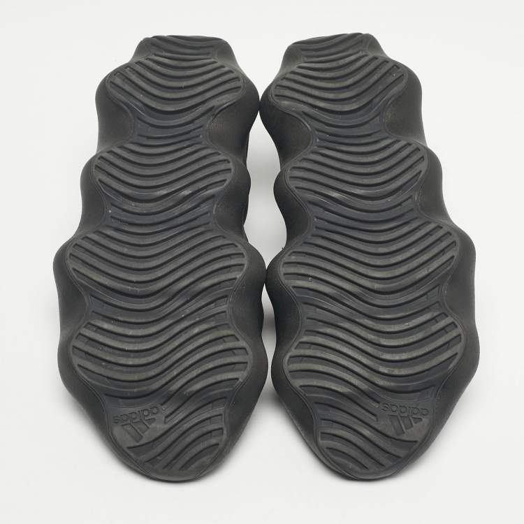 Pre Owned Yeezy x Adidas Black/Brown Mesh and Rubber 450 Lace Up Sneakers Size 38