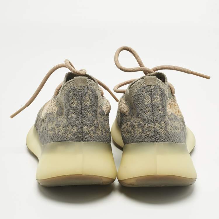 مملوكة مسبقًا Yeezy x Adidas Grey Knit Fabric Boost 380 Mist Low Top Sneakers Size 38.5