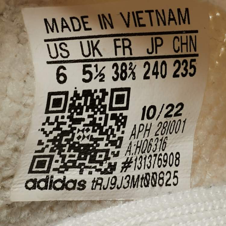 مملوكة مسبقًا Yeezy x Adidas White Knit Fabric Boost 350 V2 Bone Sneakers Size 38 2/3