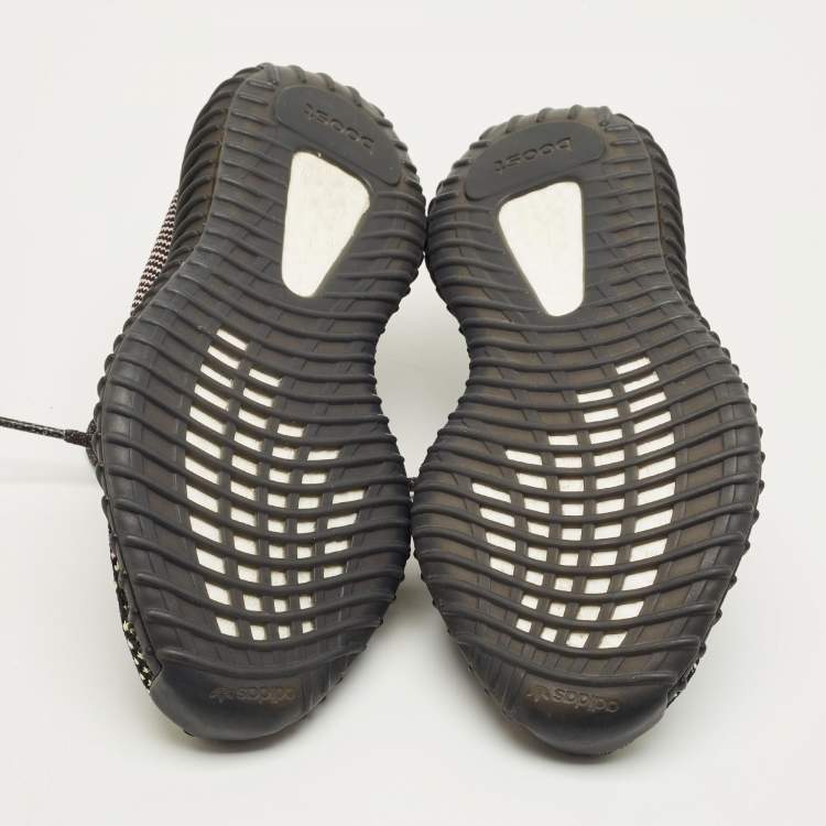 Pre Owned Yeezy x Adidas Multicolor Knit Fabric Boost 350 V2 Yecheil (Non-Reflective) Sneakers Size 38 2/3