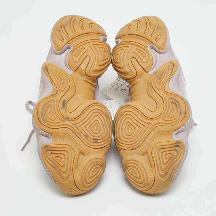 Pre Owned Yeezy x Adidas Purple Mesh and Suede 500 Soft Vision Sneakers Size 42