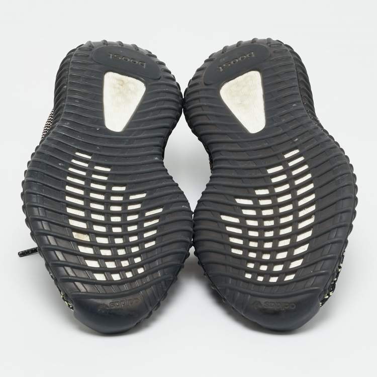Pre Owned Yeezy x Adidas Boost 350 V2 Yecheil (Non-Reflective) Size 39 1/3 Multicolor Knit Fabric Low Top Sneakers