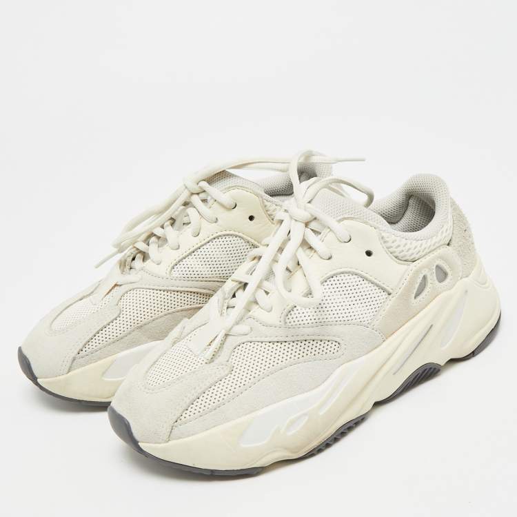 Pre Owned Yeezy x Adidas Yeezy Boost 700 Analog Size 36.5 Grey Mesh and Suede Low Top Sneakers