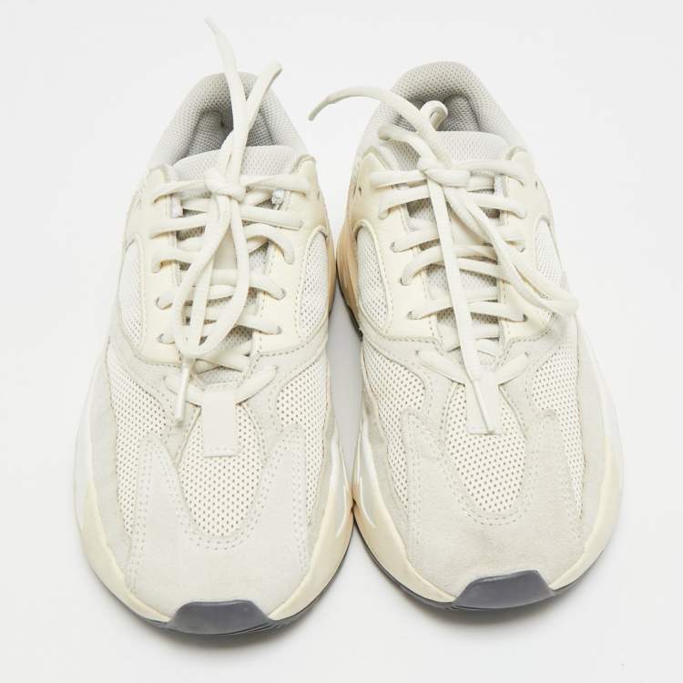 Pre Owned Yeezy x Adidas Yeezy Boost 700 Analog Size 36.5 Grey Mesh and Suede Low Top Sneakers