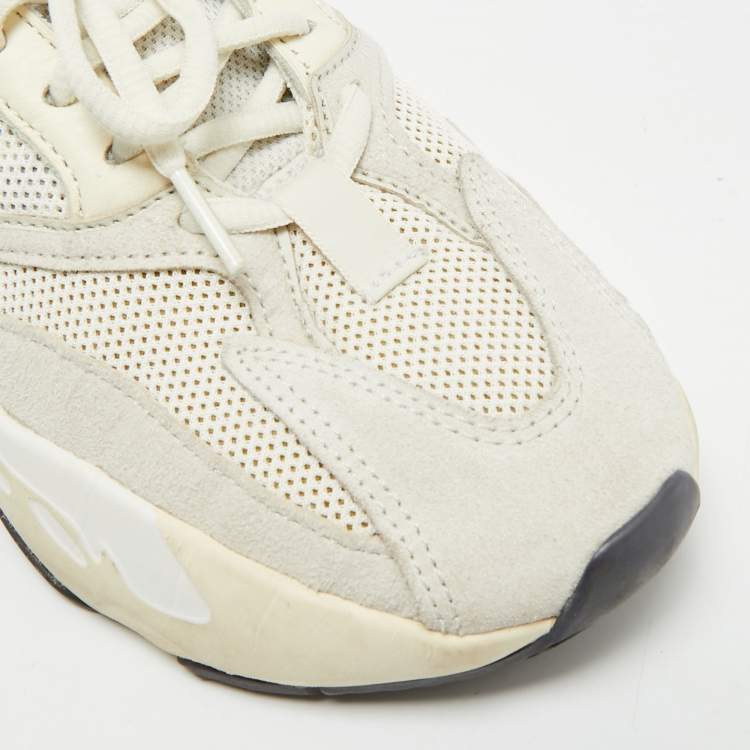 Pre Owned Yeezy x Adidas Yeezy Boost 700 Analog Size 36.5 Grey Mesh and Suede Low Top Sneakers