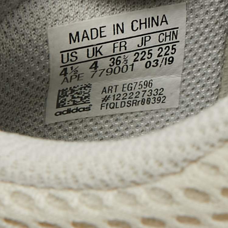 Pre Owned Yeezy x Adidas Yeezy Boost 700 Analog Size 36.5 Grey Mesh and Suede Low Top Sneakers