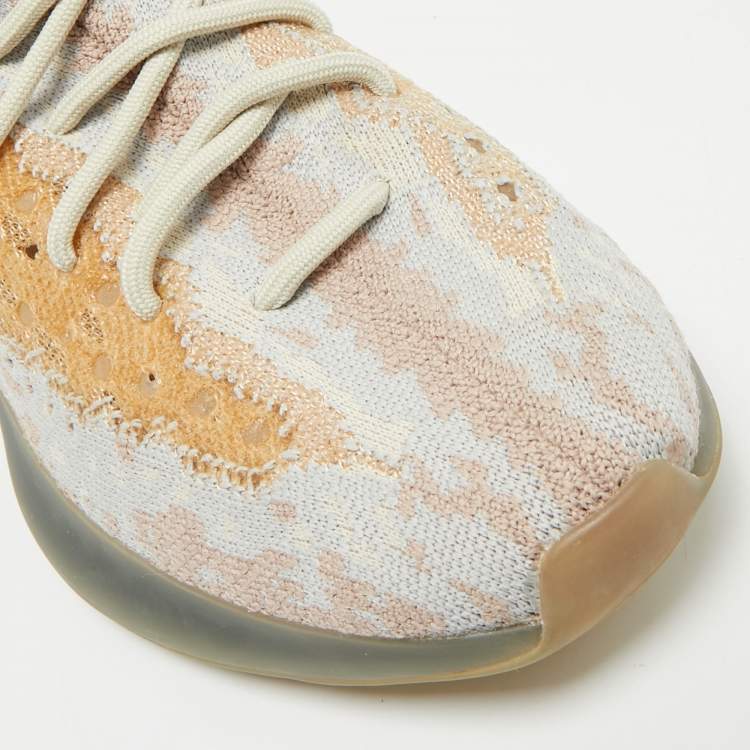 Pre Owned Yeezy x Adidas Yeezy Boost 380 Size 41.5 Multicolor Knit Fabric Mist Reflective Low Top Sneakers