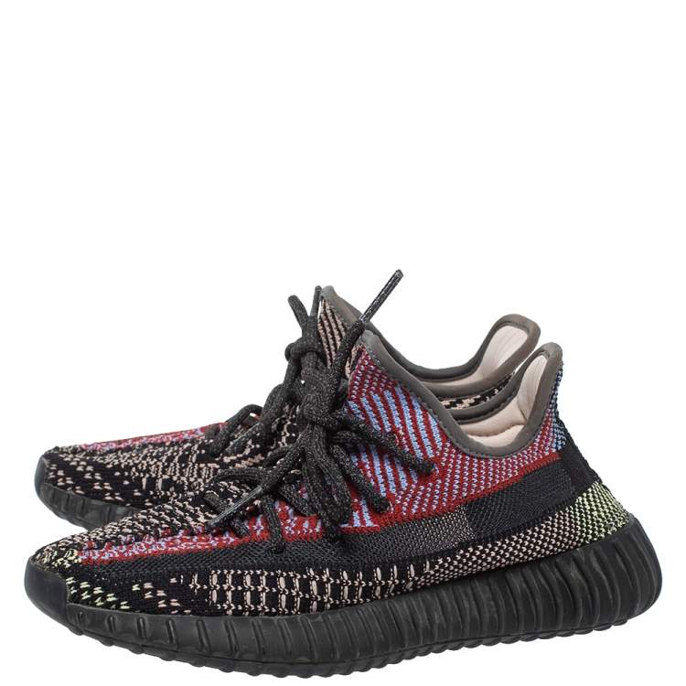 Pre Owned Yeezy x Adidas Multicolor Yecheil Cotton Knit Boost 350 V2 Sneakers Size 36.5