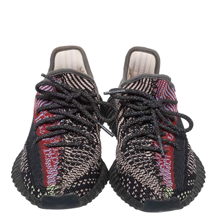 Pre Owned Yeezy x Adidas Multicolor Yecheil Cotton Knit Boost 350 V2 Sneakers Size 36.5