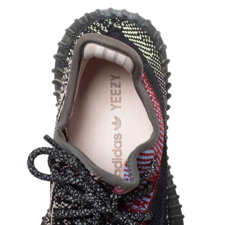 Pre Owned Yeezy x Adidas Multicolor Yecheil Cotton Knit Boost 350 V2 Sneakers Size 36.5