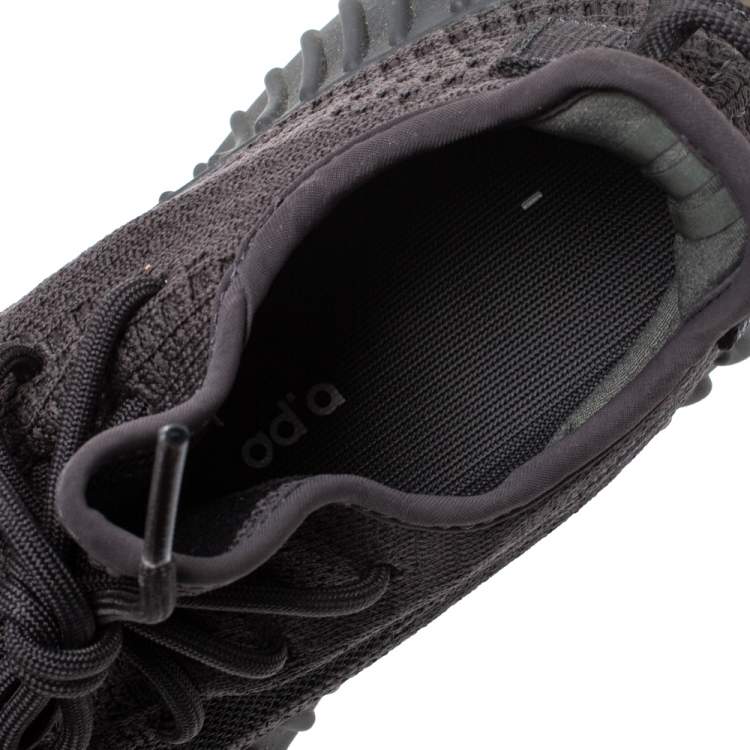Pre Owned Yeezy x Adidas Dark Grey Cotton Knit Boost 350 V2 Cinder Sneakers Size 40 2/3