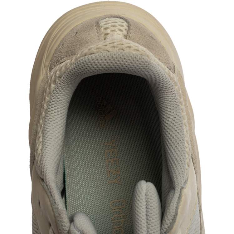 Pre Owned Yeezy x Adidas White Leather, Suede And Mesh Boost 700 Analog Sneakers Size 44