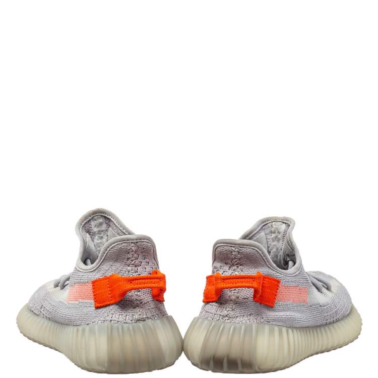 مملوكة مسبقًا Yeezy x Adidas Grey Cotton Knit Boost 350 V2 'Trfrm' Sneaker Size 38
