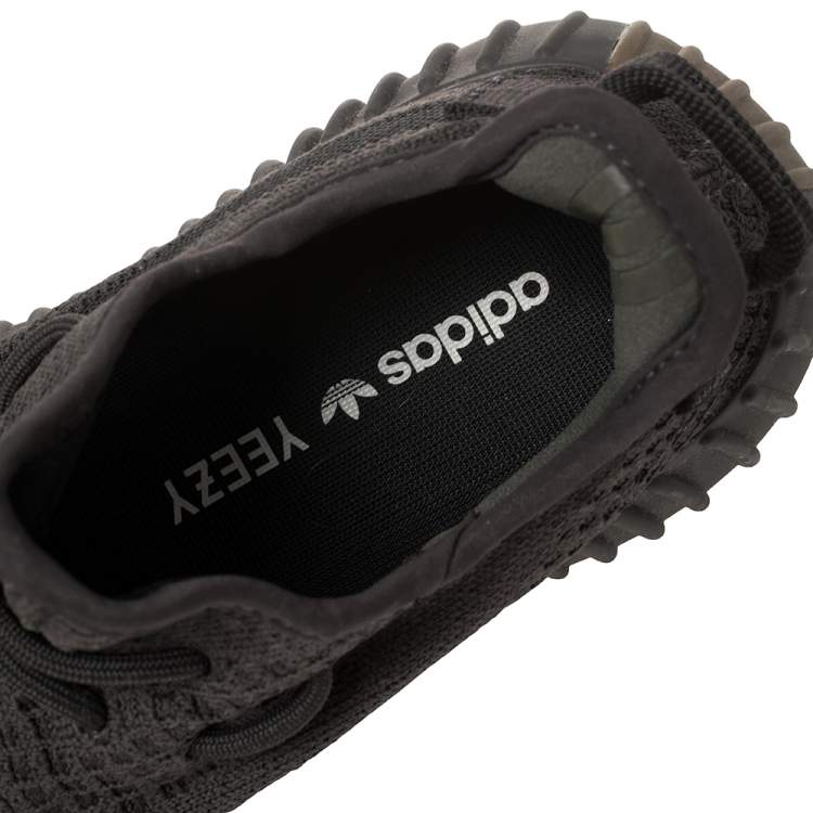 Pre Owned Yeezy x adidas Dark Grey Boost 350 V2 Cinder (Non-Reflective) Sneakers Size 39.5