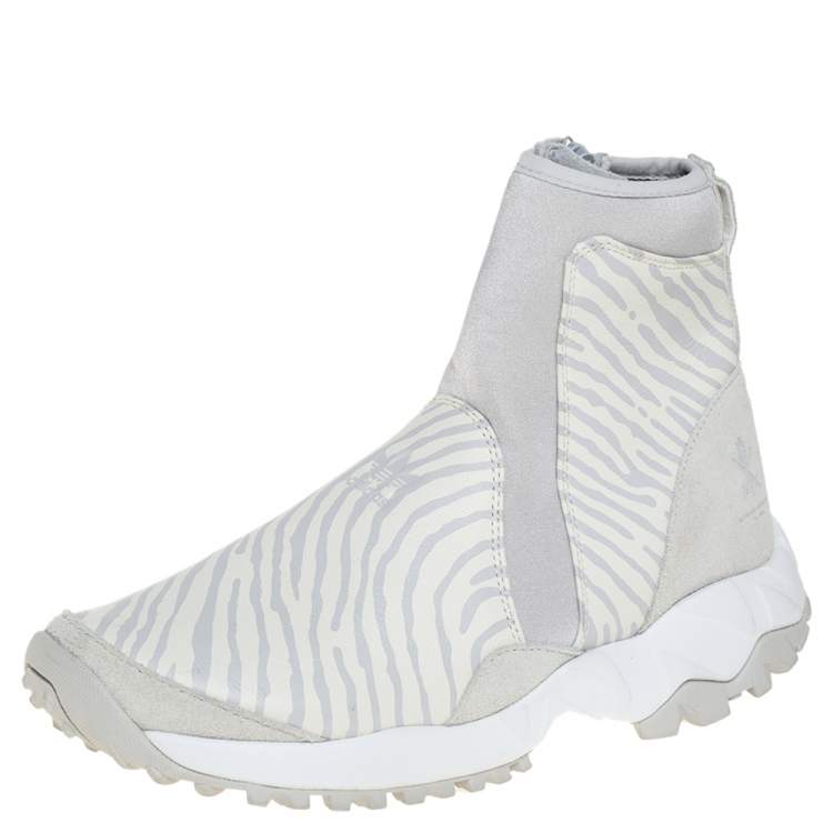 dormir salario Sin sentido Adidas Torsion x Opening Ceremony Grey/White Suede, Fabric And Leather  Zipper Detail Boots Size 40.5 Adidas | TLC