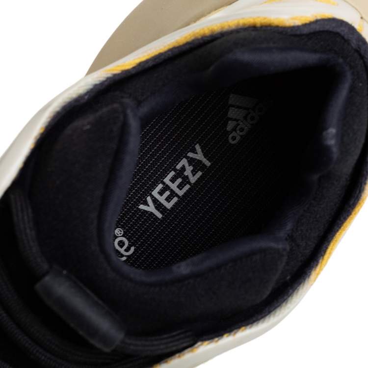مملوكة مسبقًا Yeezy x adidas Beige/Yellow Mesh And Polyurethane 700 V3 Safflower Sneakers Size 42 2/3