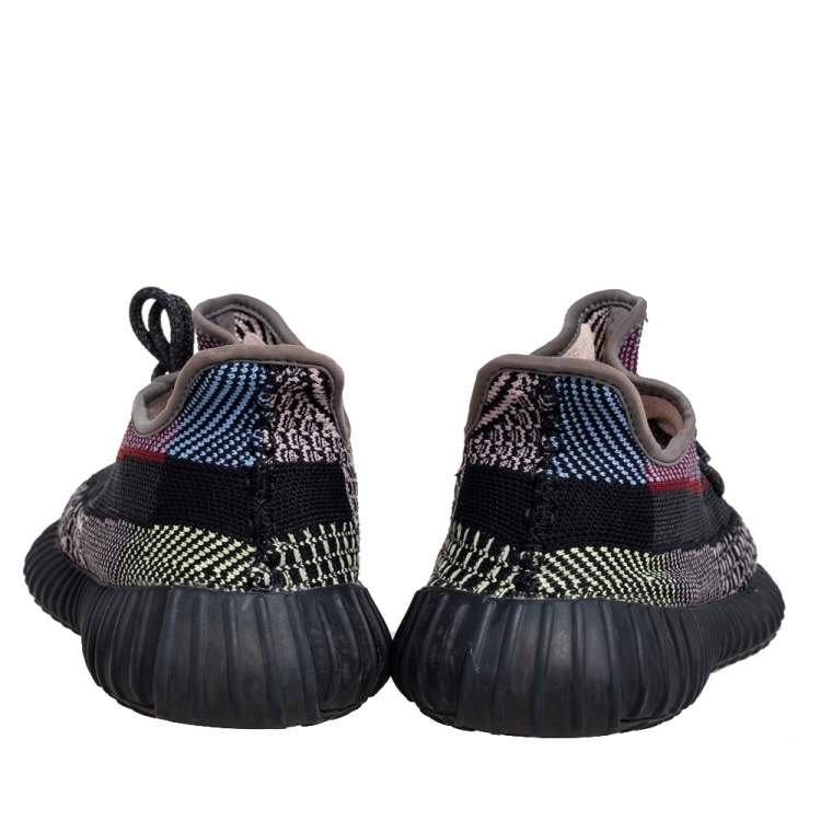 مملوكة مسبقًا Yeezy x Adidas Multicolor Knit Fabric Boost 350 V2 Yecheil (Non-Reflective) Sneakers Size 41 1/3