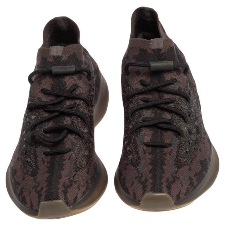 مملوكة مسبقًا Yeezy x Adidas Multicolor Knit Fabric Boost 380 Onyx Sneakers Size 41 1/3