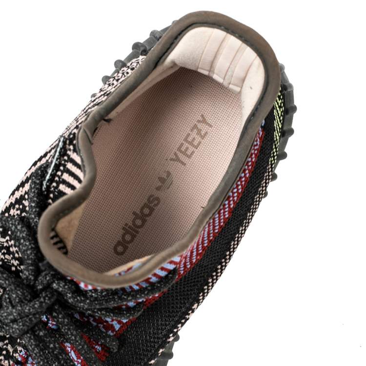 مملوكة مسبقًا Yeezy x Adidas Multicolor Knit Fabric Boost 350 V2 Yecheil (Reflective) Sneakers 41.5