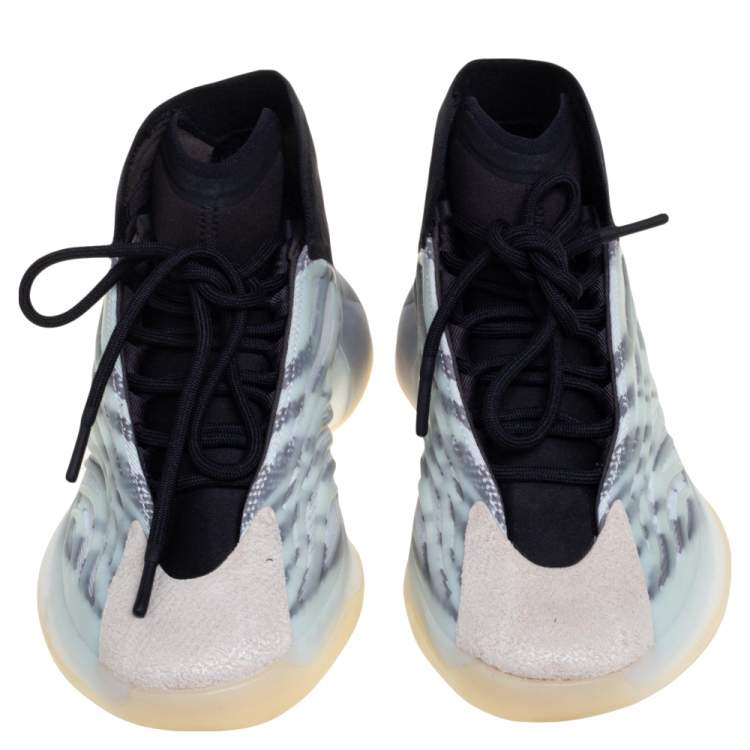 Pre Owned Yeezy x adidas Multicolor Mesh And Fabric QNTM High Top Sneakers Size 40 2/3