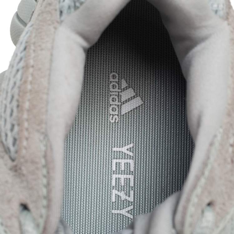 مملوكة مسبقًا Yeezy x Adidas Grey Fabric and Suede Boost 500 Soft Vision Sneakers Size 39.5
