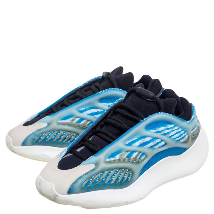 Pre Owned Yeezy x Adidas Blue Fabric And Rubber 700 V3 Arzareth Sneakers Size 36