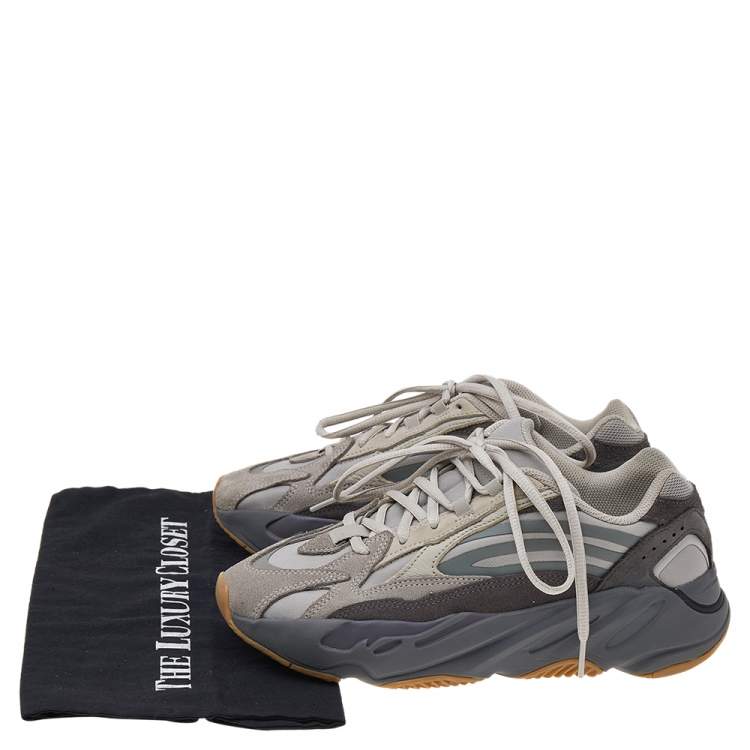 مملوكة مسبقًا Yeezy x Adidas Grey Nylon And Suede Boost 700 V2 Tephra Sneakers Size 38 2/3