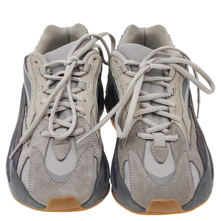 مملوكة مسبقًا Yeezy x Adidas Grey Nylon And Suede Boost 700 V2 Tephra Sneakers Size 38 2/3