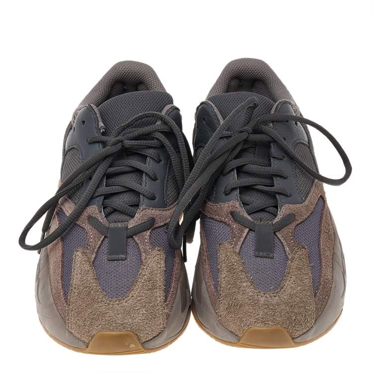 مملوكة مسبقًا Yeezy x adidas Brown/Grey Mesh And Suede Boost 700 Mauve Sneakers Size 38 