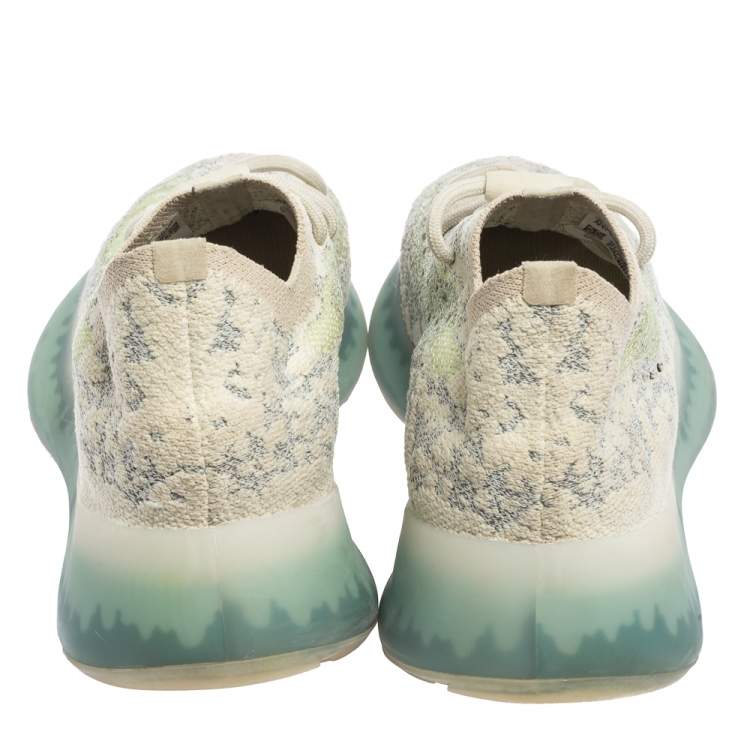 Pre Owned Yeezy x Adidas Blue Knit Fabric Boost 380  Alien Sneakers Size 37 1/3
