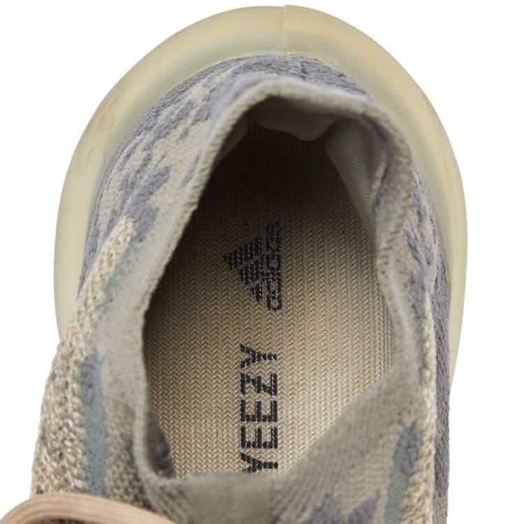 مملوكة مسبقًا Yeezy x adidas Grey Knit Fabric Boost 380 Mist Reflective Low Top Sneakers Size 38 1/3