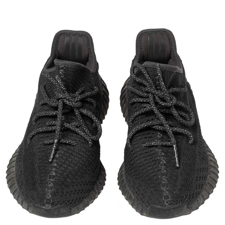 Pre Owned Yeezy x Adidas Grey Knit Fabric Boost 350 V2 Sneakers Size 40 