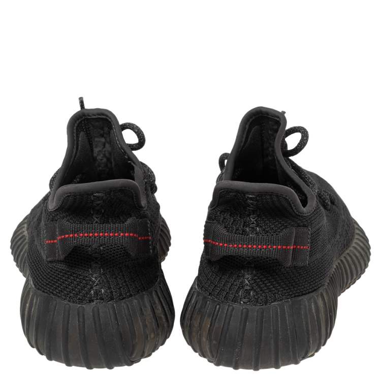 Pre Owned Yeezy x Adidas Grey Knit Fabric Boost 350 V2 Sneakers Size 40 