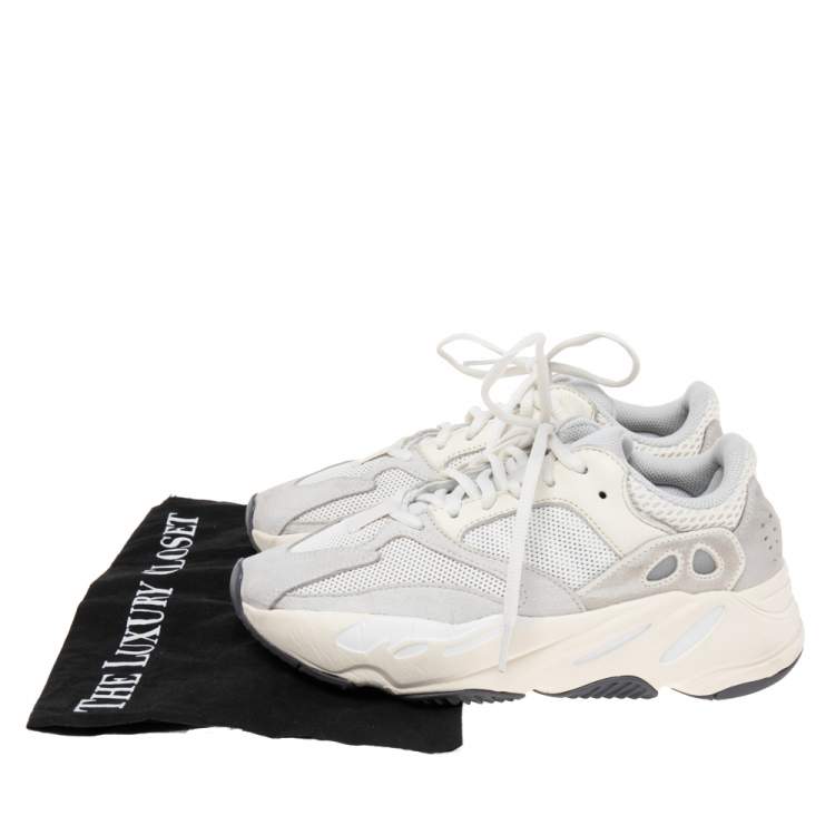 Pre Owned Yeezy x adidas Grey Mesh And Suede Boost 700 Mauve Sneakers Size 38 