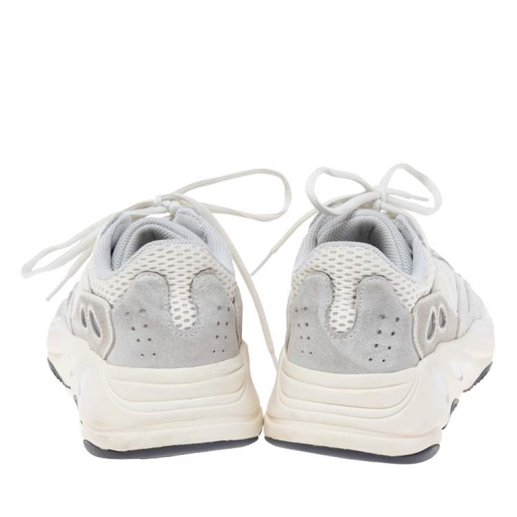 Pre Owned Yeezy x adidas Grey Mesh And Suede Boost 700 Mauve Sneakers Size 38 