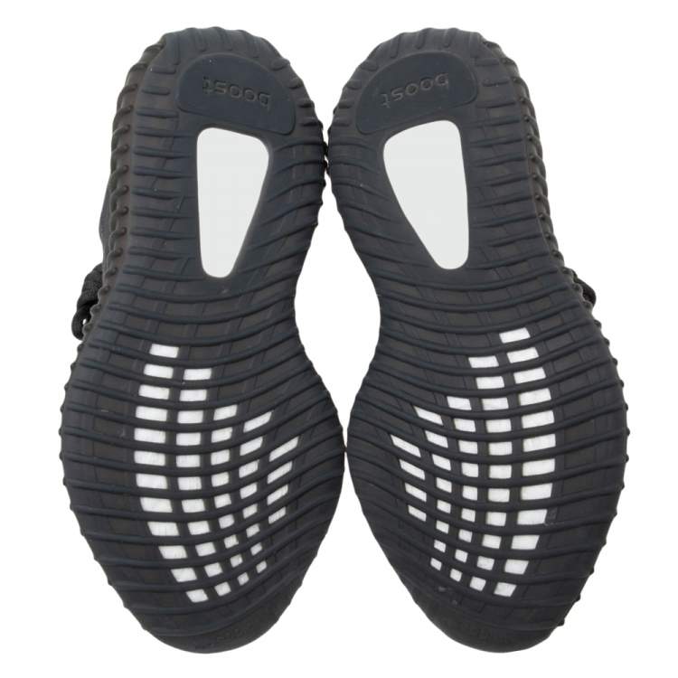 مملوكة مسبقًا Yeezy x Adidas Black Net Boost 350 V2 Cinder Sneakers Size 37 1/3