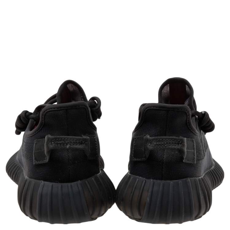 مملوكة مسبقًا Yeezy x Adidas Black Net Boost 350 V2 Cinder Sneakers Size 37 1/3