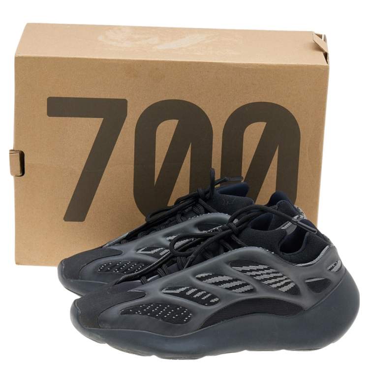 مملوكة مسبقًا Yeezy x Adidas Black Knit Fabric And Rubber 700 V3 Alvah Sneakers Size 39 1/3